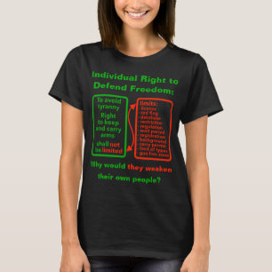 Recht auf Verteidigung (dunkler) T - Shirt
