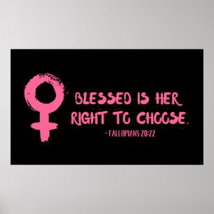 Recht auf Wahl des Verse Feminist Poster