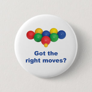 Recht bewegt Bocce Ball Button