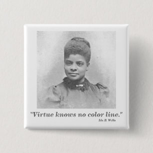 Recht-Führer-Zitat IDA B. Wells Suffrage ziviles Button
