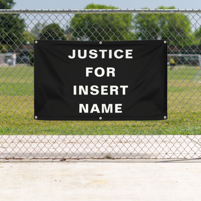 Recht für den Protest auf benutzerdefiniertem Text Banner (Insitu)