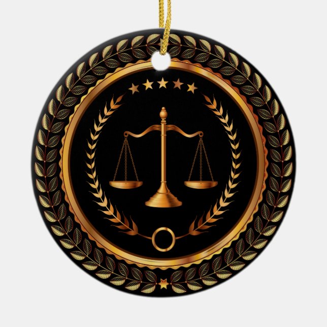 Recht, Rechtsanwalt, Rechtsordnungen - SRF Keramik Ornament (Vorne)