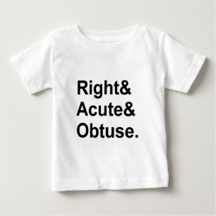 Recht Spitz Stumpf   3 Arten von geometrischen Win Baby T-shirt