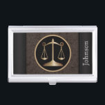 Recht | Umfang der Justiz | Personalisieren Visitenkarten Etui<br><div class="desc">Inhaber der beruflichen Juristenkarte. In einem Imitat Leder-Look mit der Waage des Gerechtigkeitssymbols bereit für Sie personalisieren. ✔ HINWEIS: ÄNDERN SIE NUR DIE VORLAGEBEREICHE, DIE SIE BENÖTIGEN! 😀 Sie können den Text bei Bedarf entfernen und neu hinzufügen, was immer Sie möchten und welchen Schriftart Sie möchten. 📌 Wenn Sie weitere...</div>