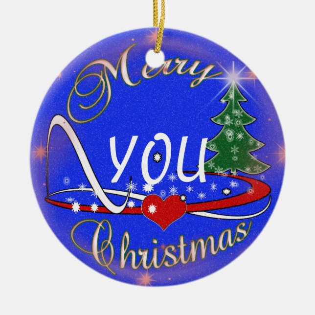 RECHTBARE CHRISTMAS ORNAMENT - ÄNDERN SIE DIE (Vorne)