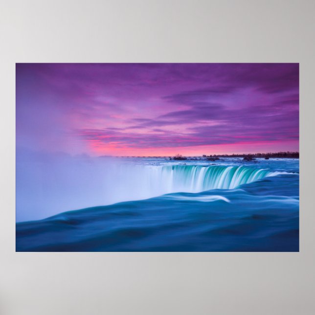 Rechte an den Niagarafällen Poster (Vorne)