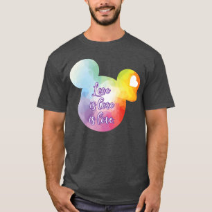 Rechte Brust Liebe Ist Liebe Retro T-Shirt