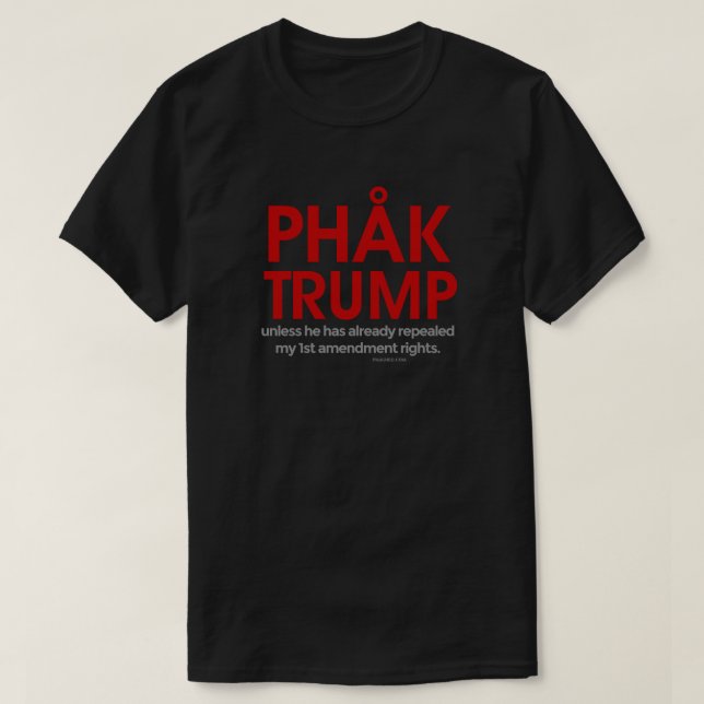 Rechte der 1. Änderung Phak Trumpfs T-Shirt (Design vorne)