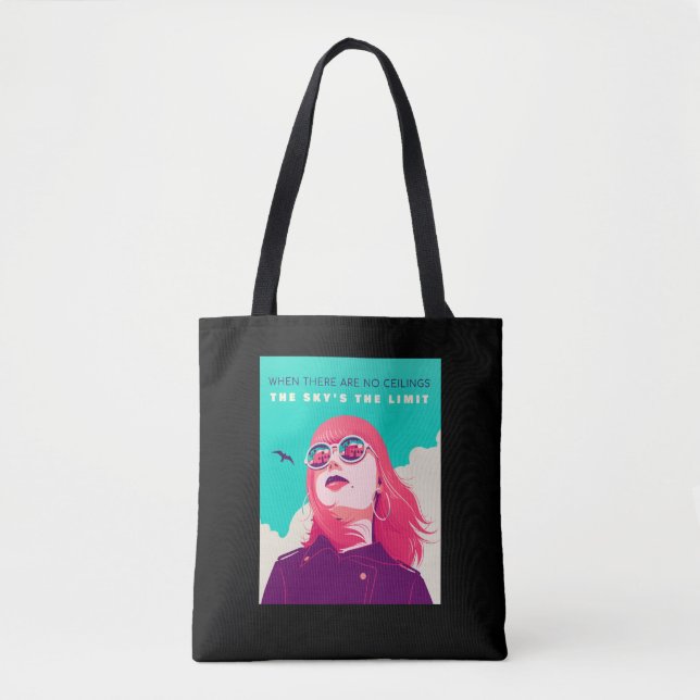 Rechte der Frau | Der Himmel ist die Grenze Illust Tasche (Vorderseite)