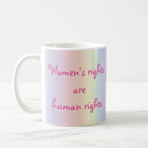 Rechte der Frau sind Menschenrechte Rainbow-Tasse Kaffeetasse