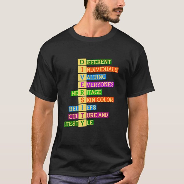 Rechte Diversity Kindness - Gleichstellung der Ges T-Shirt (Vorderseite)