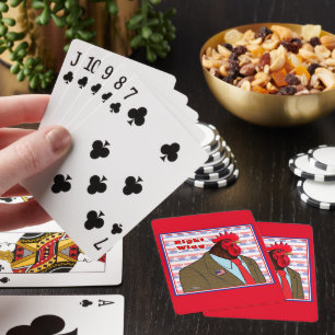 Rechte Flügelrolle Spielkarten