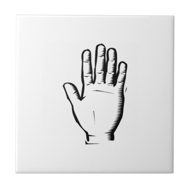 Rechte Hand Fliese (Vorderseite)