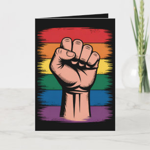 Rechte zur Unterstützung von LGBTQ durch Rainbow P Karte