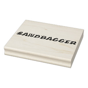 Rechteck aus Sandbagger, große Briefmarke Gummistempel