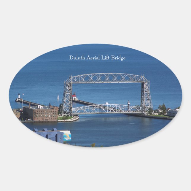 Rechteck der Luftbrücke Ovaler Aufkleber (Vorderseite)
