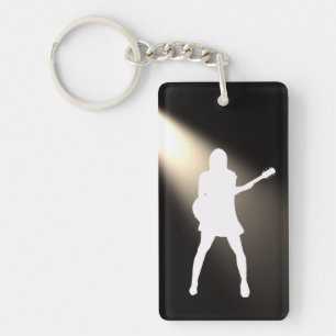 Rechteck (doppelseitig) Schlüsselanhänger