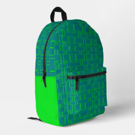 Rechteck-Muster-Gradient 3 Bedruckter Rucksack