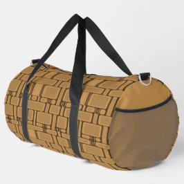 Rechteck Muster neutrales Karamell Duffle Bag