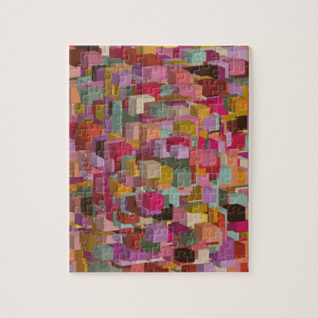 Rechteck- und Streifendesign in Multicolore (Vertikal)