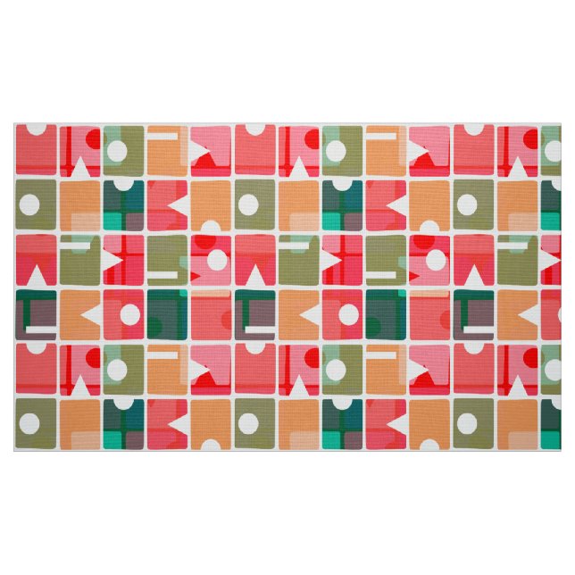 Rechtecke Abstrakt 120623 Stoff (Fat Quarter (45,7 x 55,9 cm))