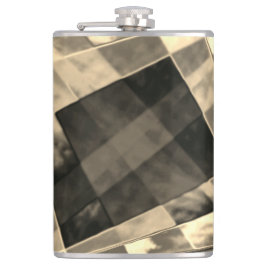 Rechtecke in Holz oder Beige geneigt? Flachmann