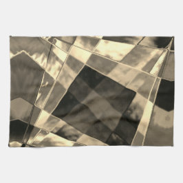 Rechtecke in Holz oder Beige geneigt? Geschirrtuch