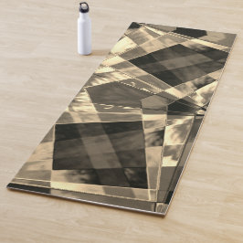 Rechtecke in Holz oder Beige geneigt? Yogamatte