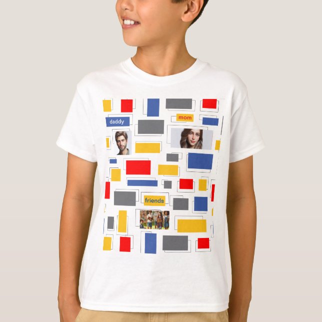 Rechtecke T-Shirt (Vorderseite)