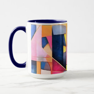 Rechtecke und Dreiecke Geometrisches Abstrakt Tasse