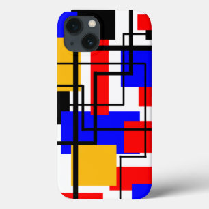 Rechtecke und Linien im Bauhaus - weiß Case-Mate iPhone Hülle
