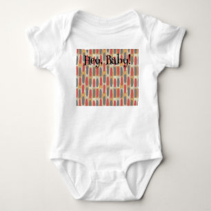 Rechtecke und Ovale Baby Strampler