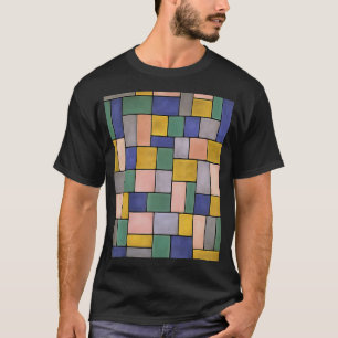 Rechtecke und Quadrate zeitgenössische schwarze Ko T-Shirt