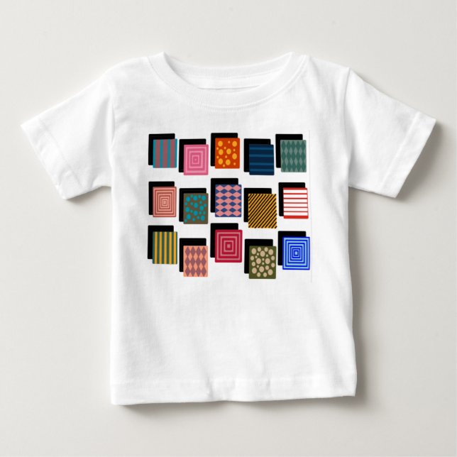 Rechtecke und Schatten Baby T-shirt (Vorderseite)
