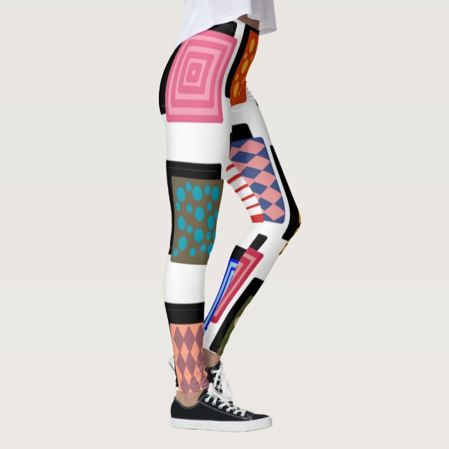 Rechtecke und Schatten Leggings (Rechts)