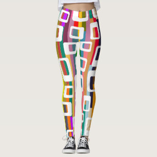 Rechtecke und Streifen Leggings