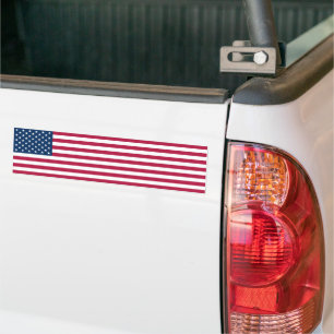 Rechteckige Flagge der Vereinigten Staaten von Ame Autoaufkleber