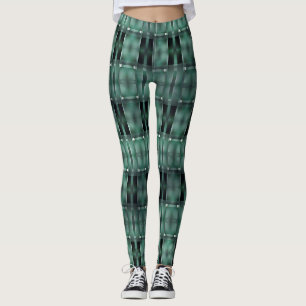 Rechteckige Formen in der grünen Farbe und den Leggings