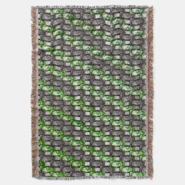 Rechteckige Schnitte und gefärbte, graugrüne Decke