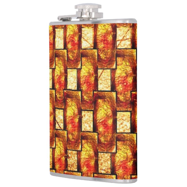 rechteckige Teller, gekrempelt und gebeizt Flachmann (Links)