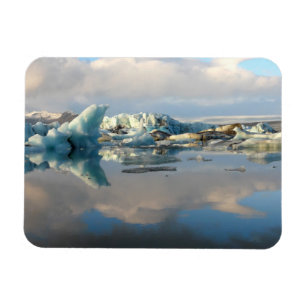 Rechteckiger Magnet des Jokulsarlon Eisberg-Sees