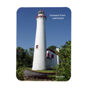 rechteckiger Sturgeon Point Lighthouse-Magnet Magnet