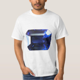 Rechteckiges Sapphire Blue T-Shirt