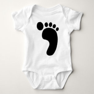 Rechter Fußdruck Baby Strampler