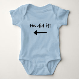 Rechter Pfeil nach rechts zum Shirt, geschwommen Baby Strampler
