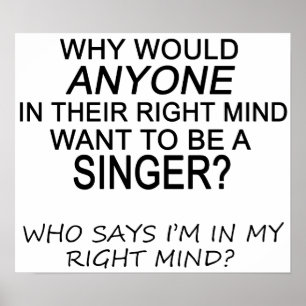 Rechter Sinnessänger Poster