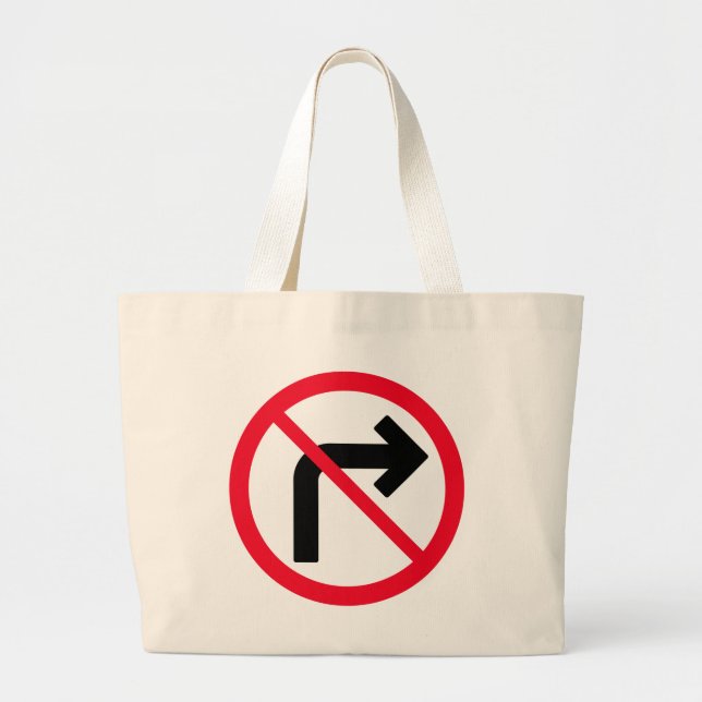 Rechtes Zeichen verboten | Jumbo Tote Bag Jumbo Stoffbeutel (Vorne)