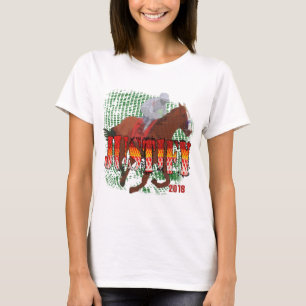 Rechtfertigen Sie Pferderennen 2018 T-Shirt