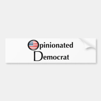 Rechthaberischer Demokrat-Aufkleber Autoaufkleber