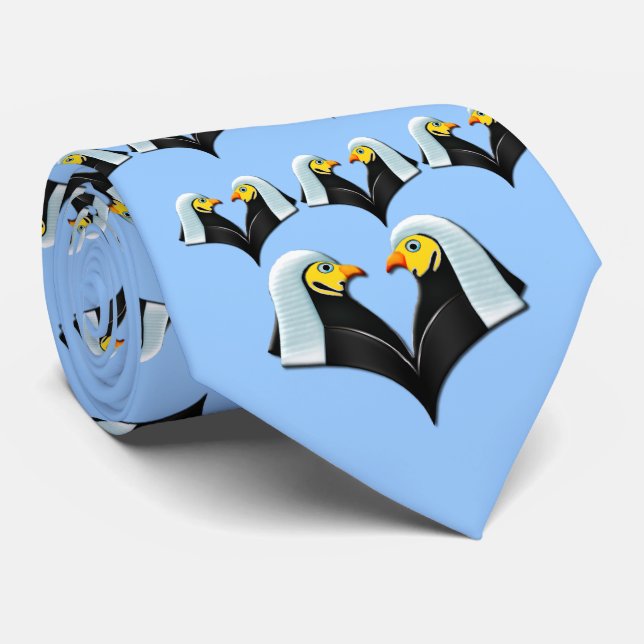 Rechtliche Adler zu Sky Blue Krawatte (Gerollt)